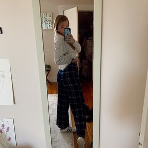 Forever21 Plaid high-waisted pants